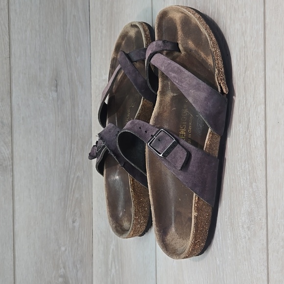 Birkenstock Women Mayari Loop Toe Sandals Flats Slide Shoes Sz 41/10 Narrow - Picture 2 of 14